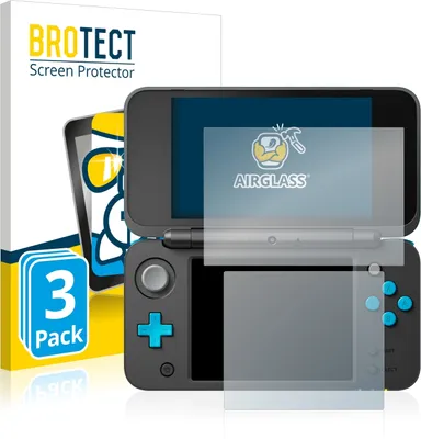 Produktbild von 3x BROTECT Schutzglas für Nintendo 2DS XL Schutzfolie Panzer Folie Glas Display Schutz klar