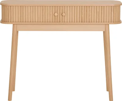 Produktbild von Konsolentisch >Nikko< Schminktisch, 2 Lamellen-Türen, in eichefarbig - 100x80,5x30 (BxHxT)