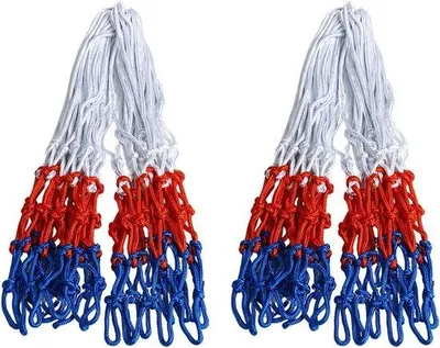 Immagine prodotto di Set da 2 reti da basket per esterni, compatibili con 12 canestri standard; rete da basket per interni ed esterni