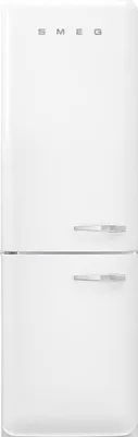 Produktbild von Smeg FAB32LWH5 Freistehende KÃ1/4hl-/Gefrierkombi, 2 TÃ1/4ren, Weiß, 234 l Nutzinhalt KÃ1/4hlteil, 97 l Nutzinhalt Gefrierteil, 60,1 cm Breite, , 204 kWh/Jahr, 4 Sterne, 37 dB Geräuschemissionen, Inverter-Motor, NoFrost-System