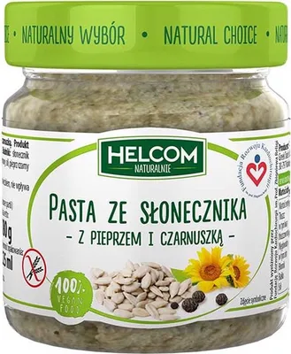 Produktbild von Helcom Pasta Słonecznik Pieprz i Czarnuszka 180 g