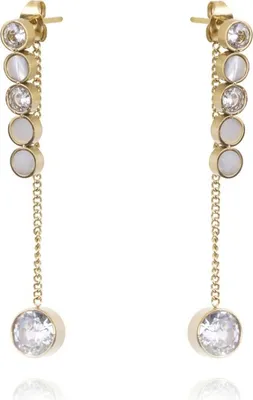 Produktbild von Elegante 14K vergoldete Ohrringe aus Chirurgenstahl von Xuping