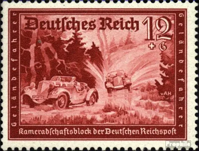 Produktbild von Briefmarken Deutsches Reich 1939 Mi 708 postfrisch Kameradschaftsblock