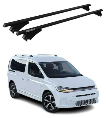 Obrázek produktu pro Tiger Příčné střešní nosiče pro VW Caddy 2021–2025, černé