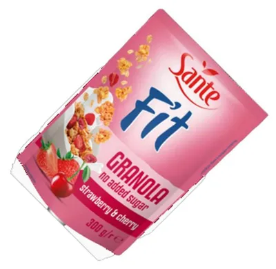 Zdjęcie produktu dla Fit Granola Truskawka-Wiśnia Bez Dodatku Cukru 300 g