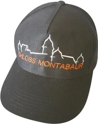 Produktbild von Baseballcap mit Einstickung - Montabaur Silhouette - 68910 schwarz