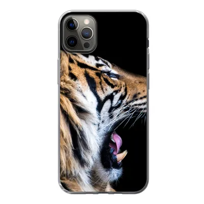Produktbild von MuchoWow® Handyhülle Schutzhülle Hülle für iPhone 12 Pro Max Tiger - Tiere - Porträt Silikon Softcase Handy Hülle - Hartschale