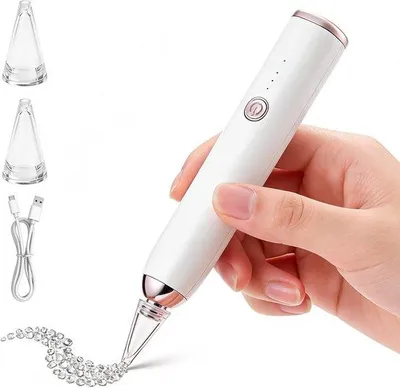 Image de Pinceau artistique électrique, œuvres d'art, kit d'art, pinceau artistique rechargeable, kit d'art diamant, créations artistiques faites maison