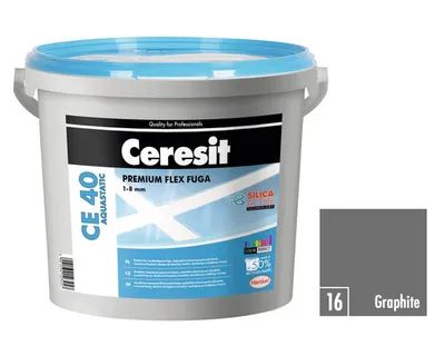 Obrázok produktu pre Škárovacia hmota Ceresit 40 5 kg odtieň Graphite