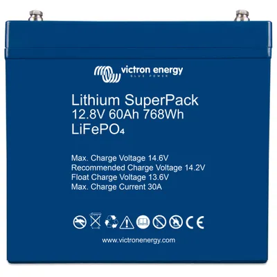 Produktbild von Victron Energy Lifepo4 Batterie Superpack Lifepo4 60Ah 12V