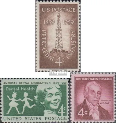 Produktbild von Briefmarken USA 1959 Mi 760,761,765 (kompl.Ausg.) postfrisch Erdölindustrie