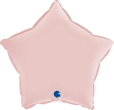 Zdjęcie produktu dla Balon Foliowy - Satynowa Pastelowa Różowa Gwiazdka 46 cm, Grabo