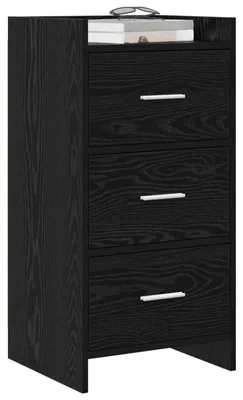 Immagine prodotto di Credenza vidaXL in rovere nero 40 x 36 x 80 cm in materiale derivato dal legno
