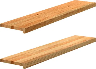 Obrázek produktu pro Okenní parapety 2ks světle hnědé 120x25x2cm masivní dub