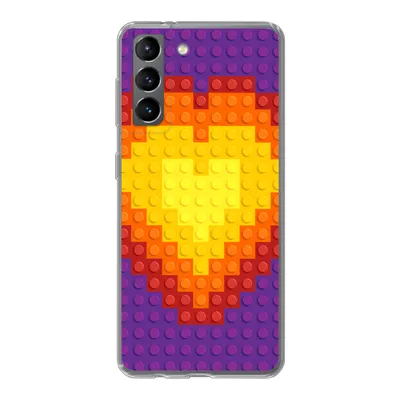Produktbild von MuchoWow® Handyhülle Schutzhülle Hülle für Samsung Galaxy S21 Muster - Herz Silikon Softcase Handy Hülle - Softcase