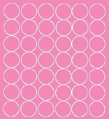 Produktbild von Runde Aufkleber, 3 cm Durchmesser, 42 Stück, rosa matt