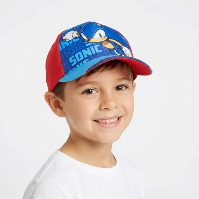 Produktbild von Sonic The Hedgehog Kinder Jungen Basecap Baseball Kappe – Rot / 52