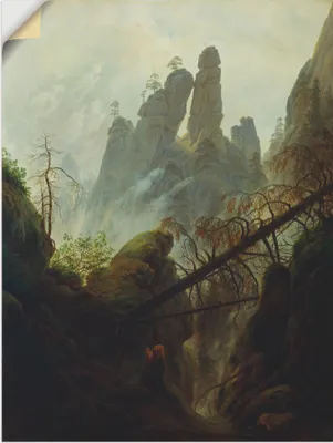 Produktbild von ARTland Wandbild, selbstklebend Felsenschlucht. 1822/23 Größe: 45x60 cm