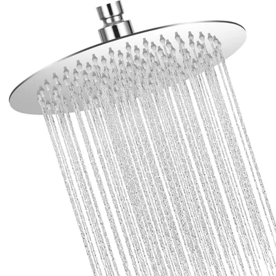 Zdjęcie produktu dla Głowica prysznicowa sufitowa - średnica 20 cm - stal nierdzewna polerowana - montaż sufitowy