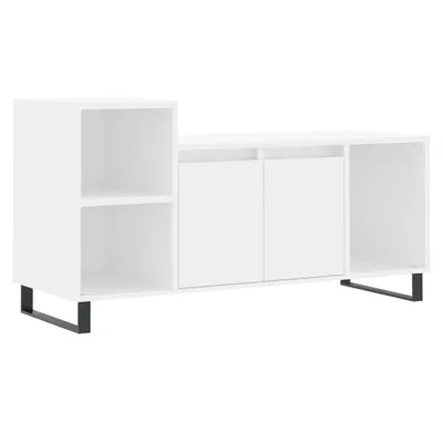 Zdjęcie produktu dla vidaXL Szafka pod TV biała 100x35x55 cm materiał drewnopochodny