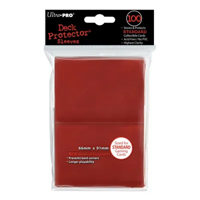 Zdjęcie produktu dla Ultra PRO 82694, Kieszeń na karty, Czerwony, 100 szt.