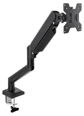 Image de Support pour écran, compatible avec les moniteurs de 13 à 34 pouces, réglable en hauteur, de couleur noire, modèle DB1334TNR-B, pour bureau
