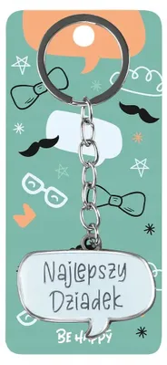 Obrázek produktu pro Dárkový přívěsek na klíče „Nejlepší dědeček“ – Be-Happy Gifts