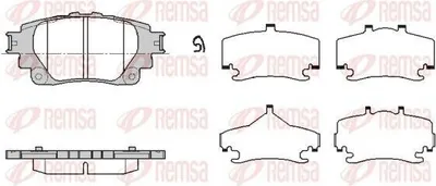 Produktbild von REMSA Bremsbeläge Satz Hinten Bremsklötze für TOYOTA YARIS CROSS (MXP) 1871.00