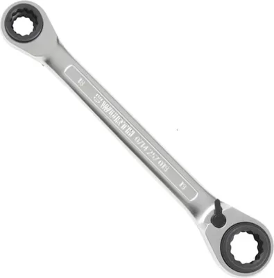 Produktbild von Würth Zebra 4 in 1 Doppelring-Ratschenschlüssel 16x17mm + 18x19mm mit POWERDRIV® - Antrieb metrisch 0714257019