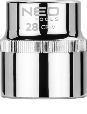 Zdjęcie produktu dla NEO TOOLS Nasadka sześciokątna 1/2", 28 mm, Superlock