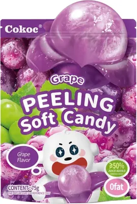 Obrázok produktu pre Cokoc Mäkké cukríky s hroznovým peelingom 75g