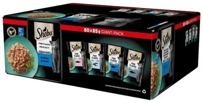 Produktbild von Sheba 4770608257828, Adult, Kabeljau, Lachs, Thunfisch, Felchen, 80 g