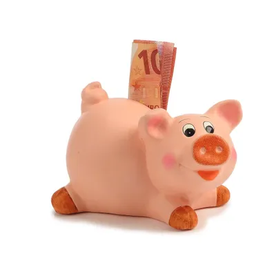 Obrázok produktu pre Pokladnička ružové prasiatko zent 7344, 15 cm