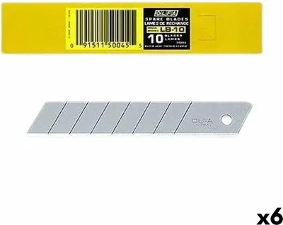Obrázek produktu pro Čepel pro řezací nůž Olfa 10 x 1,8 cm (6 kusů)