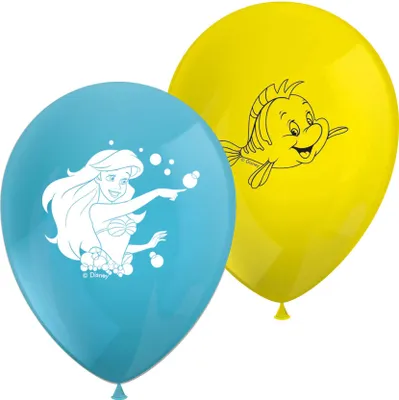 Produktbild von Procos Disney Prinzessin Ariel Curious Ballon, 8 Stk