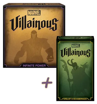 Produktbild von Ravensburger Gesellschaftsspiel BUNDLE - Marvel Villainous: Infinite Power + Arglist & Schabernack