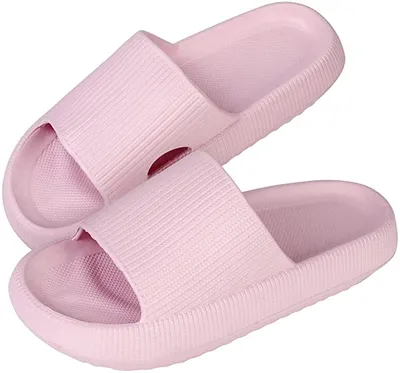 Produktbild von Herren Damen Badeschuhe Badeschlappen Slippers Sommer Streifen Cloudyzz Schlappen Hausschuhe Home Slippers rutschfeste Pantoletten Badelatschen Strand Sandale 38/39