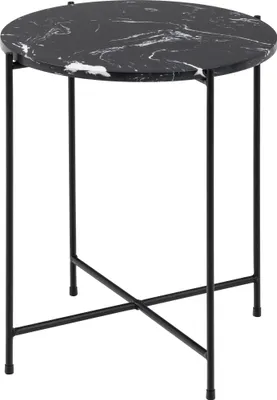 Produktbild von Avila Ecktisch Ø42 cm schwarz.