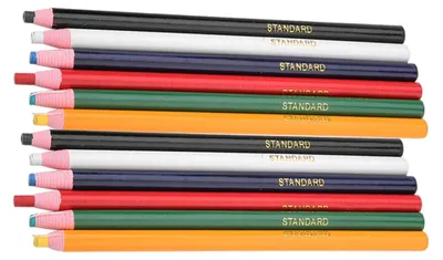 Nähstift-Set, 12 Stück, 6 Farben, Holz, für Schneiderzubehör