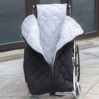Produktbild von Famanu Rollstuhlwärmerhülle - Winddicht und Fleecegefüttert für Winterkomfort