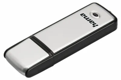 Produktbild von Hama USB-Stick Fancy, USB 2.0, 128 GB, Schwarz/Silber