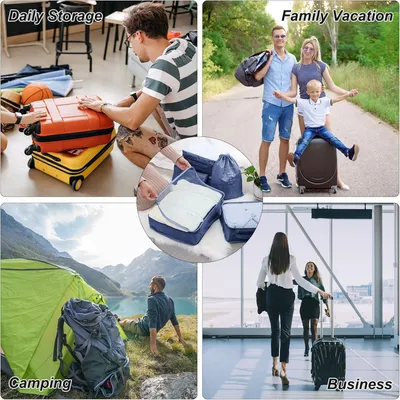 Produktbild von Kofferorganizerset - Reiseaccessoires für organisierte Koffer - 10 Stück