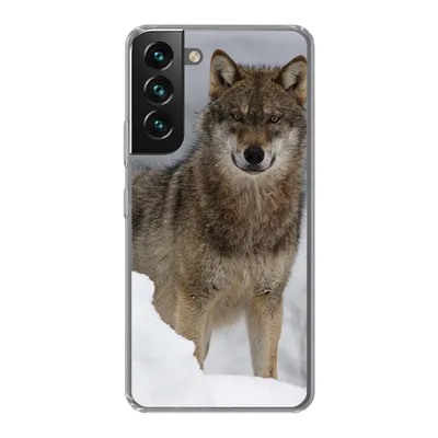 Produktbild von MuchoWow® Handyhülle Schutzhülle Hülle für Samsung Galaxy S22 Plus Wolf - Schnee - Tiere Silikon Softcase Handy Hülle - Schutzabdeckung