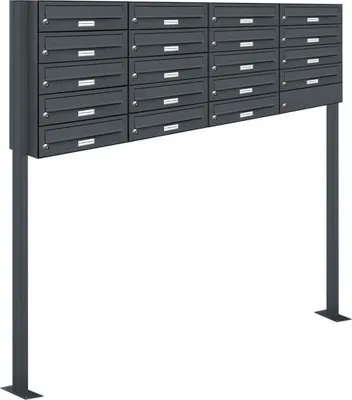 Produktbild von 19er Standbriefkasten Anlage Freistehend RAL 7016 - Anthrazit