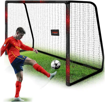 Image de But de football 300 x 200 x 120 cm NS-473 noir et rouge