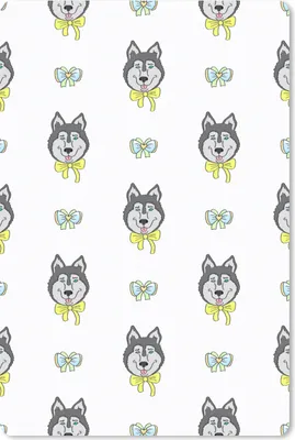 Produktbild von MuchoWow® Mauspad Mousepad Husky - Hund - Winter - Design 18x27 cm - Mousepads - Maus Mat - Pad - Mausunterlage