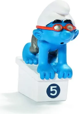 Produktbild von schleich Schwimmer, 3 Jahr(e), The Smurfs, Blau, Weiß, Kunststoff