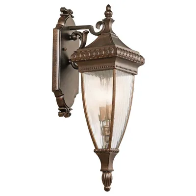 Produktbild von Elstead Venetian Rain Außen-Wandleuchte E14 2-fach Gebürstete Bronze IP44