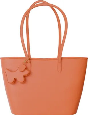 Produktbild von Damen Handtasche Echtleder Shopper  Italy Innentasche 30635 arancio/beige