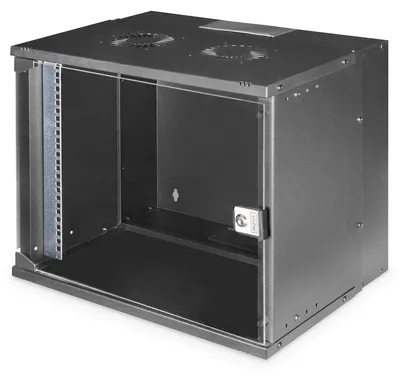 Produktbild von Digitus Wandgehäuse SOHO Pro - 483 mm (19") - 540x400 mm (BxT), Wandmontiertes Regal, 9U, 60 kg, Sperrschloss, Ablageschienen, Verbessertes Kabelmanagement